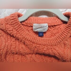 Universal Thread Orange Cable Knit Sweater Tank